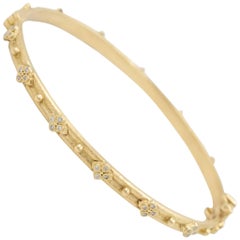 Armenta Diamond Bangle Sueno Bracelet, 18 Karat Yellow Gold, Style 06153