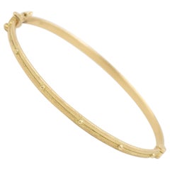 Armenta Huggie Bangle, 18 Karat Yellow Gold, Style 02692