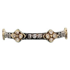 Armenta Mixed Metals 0.33 Carat Round Diamond Stackable Ladies Fashion Ring