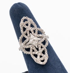 Armenta New World Elongated Scroll Cravelli Ring, Style 07880