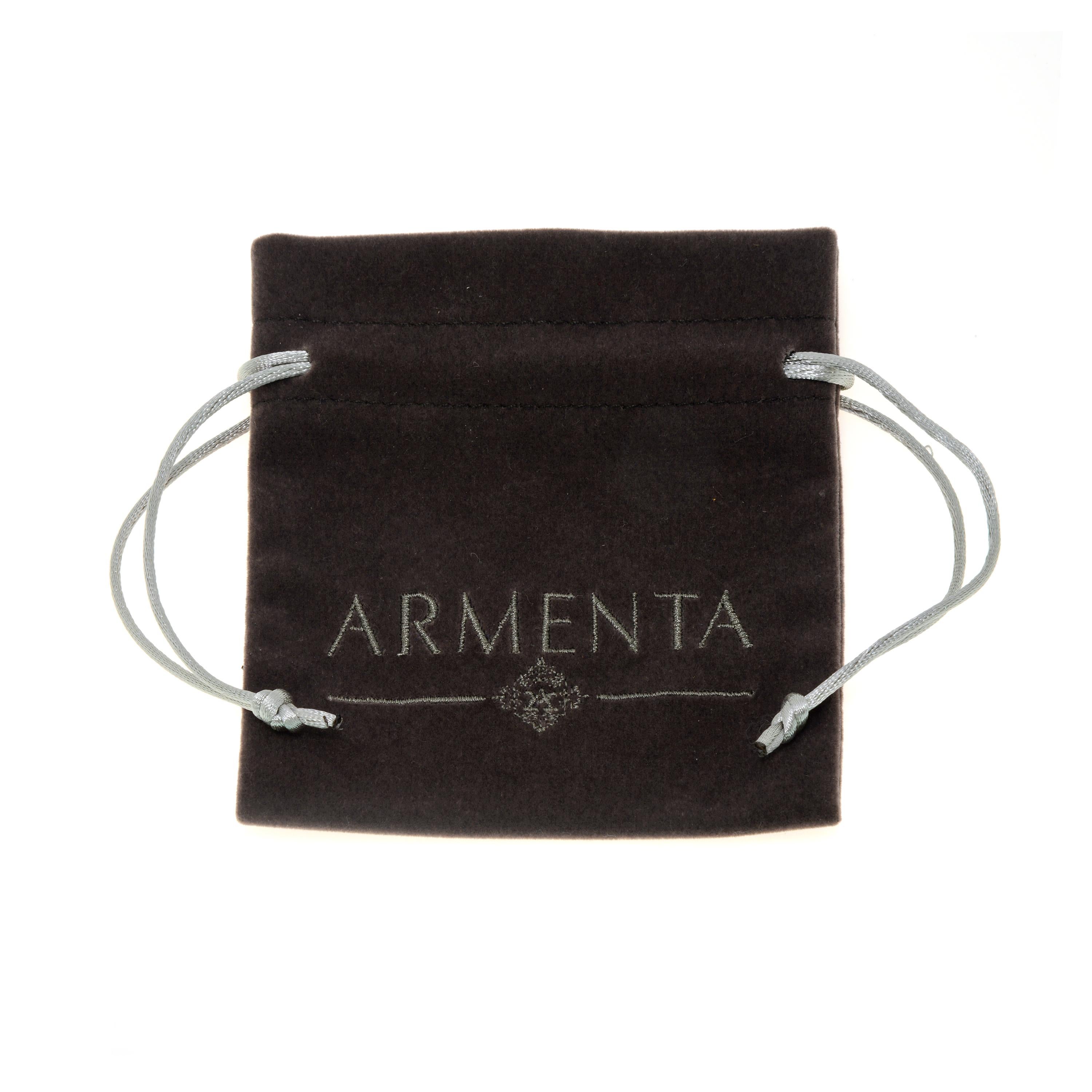 Contemporary Armenta New World Sterling Silver, Diamond Buddha Pendant