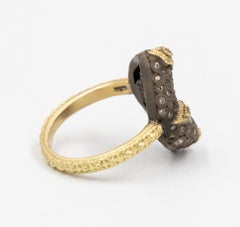 Armenta Old World Bean-Shaped Ring, 18k Yellow Gold & Diamonds, Style 11585