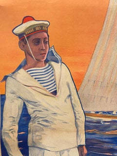 „Armez - Vous Pour La Vie Dans Les Ecoles De La Marine“ c. 1925 Originalplakat
