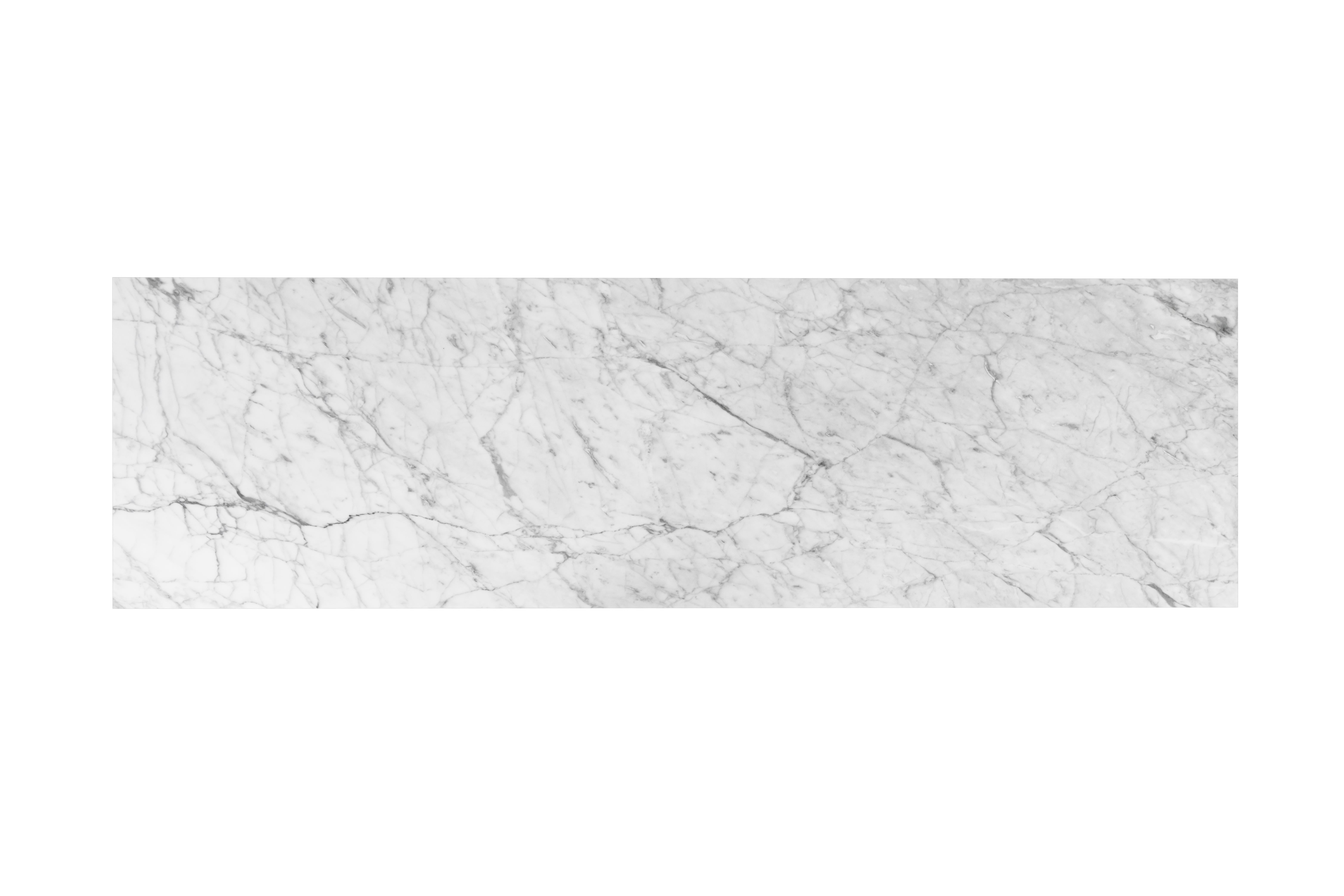 Spazzolato Tavolo Consolle Art Deco Armilar, Marmo di Carrara, Ottone, Fatto a mano by Greenapple in vendita