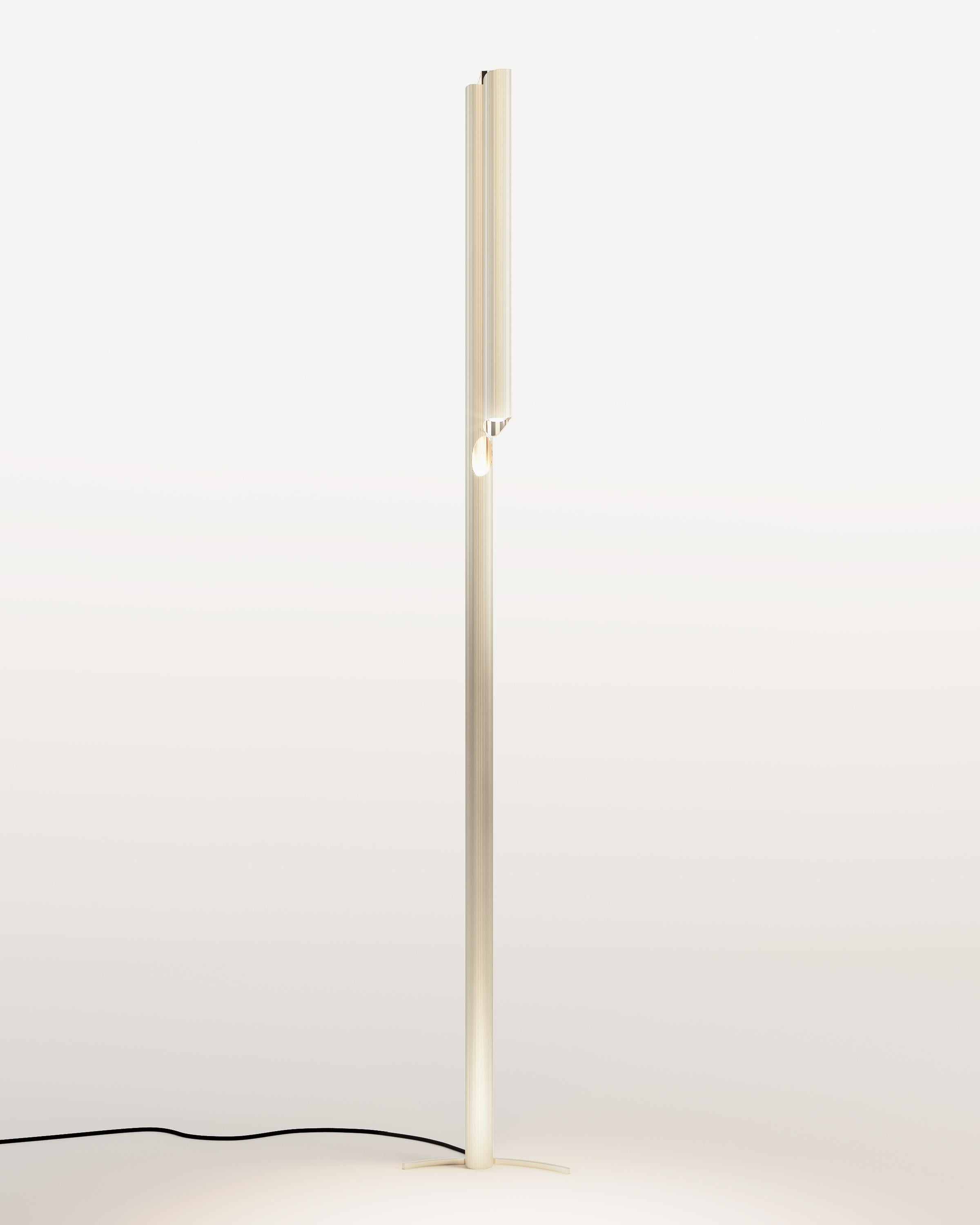 Italian Armilla 03 brass floor lamp by SCATTER.D STUDIO For Sale