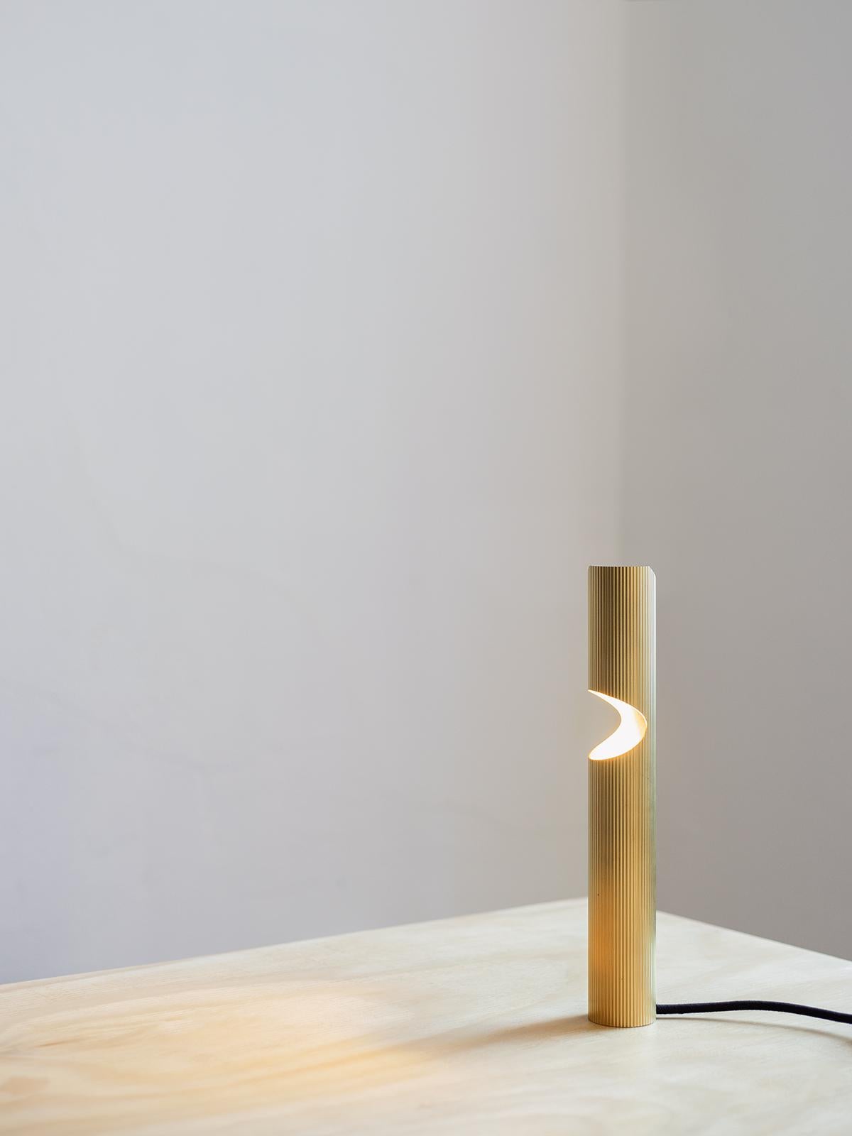 Post-Modern Armilla 05 brass table light by SCATTER.D STUDIO For Sale