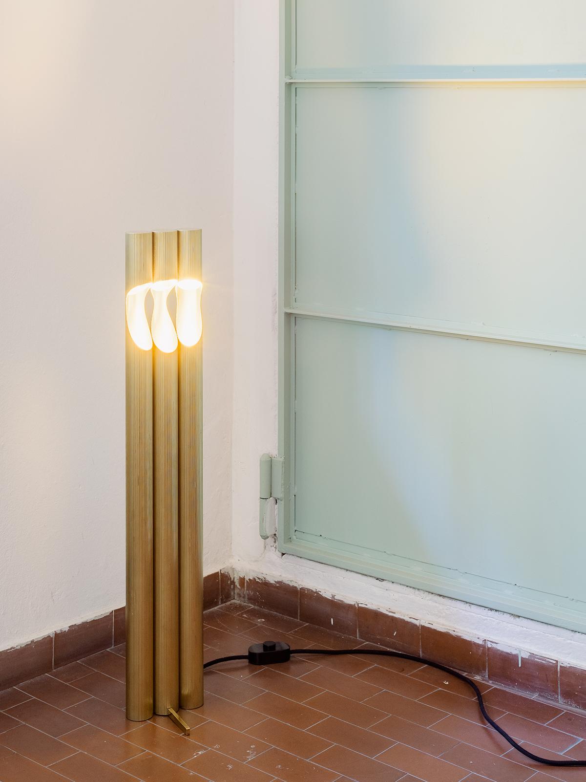 Contemporary Armilla Floor Lamp by Scattered Disc Objects