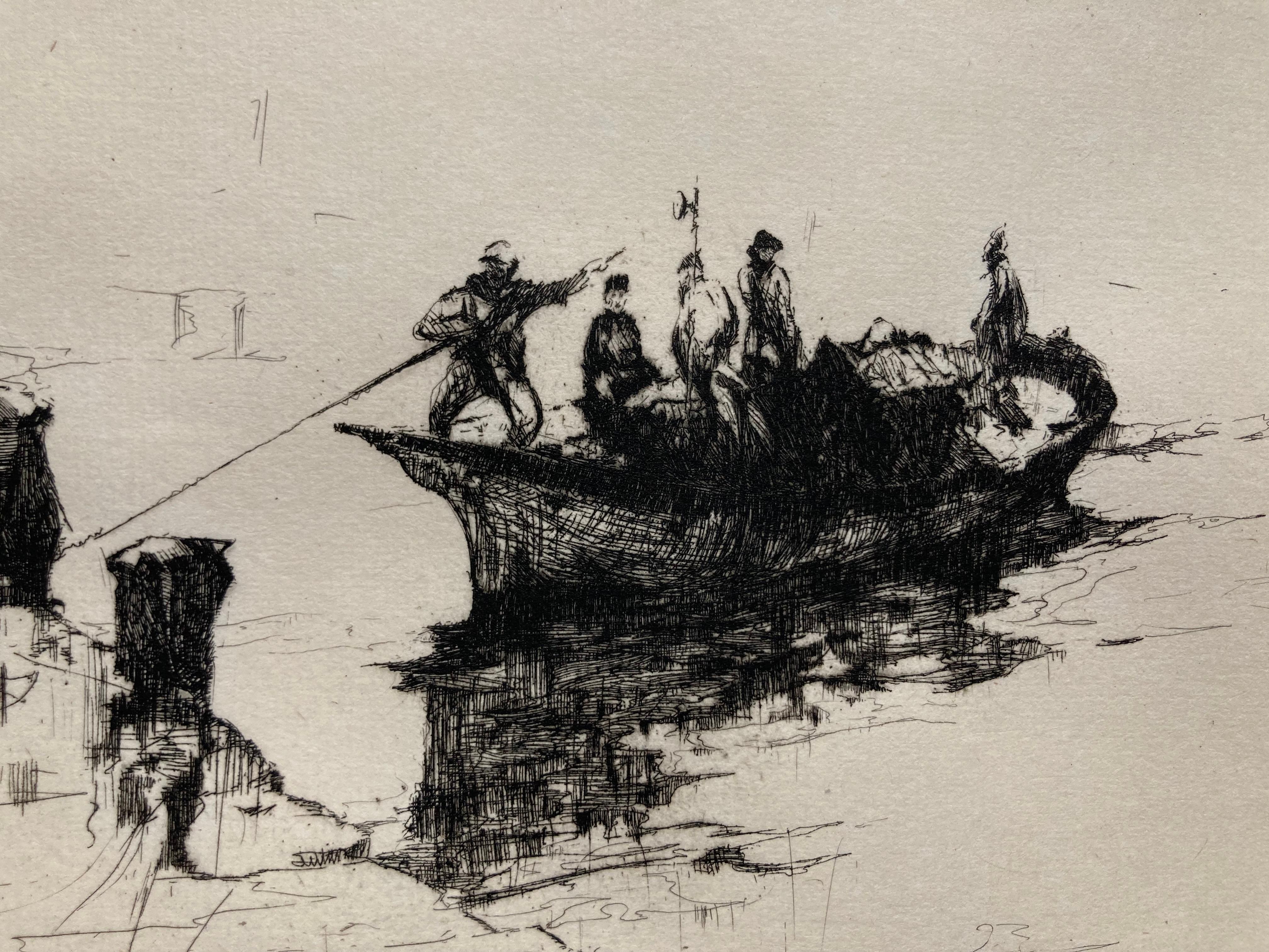 Pescadores que regresan - Print de Armin Hansen
