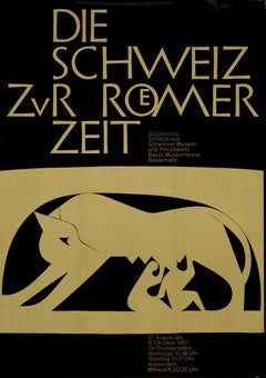 "Die Schweiz Zur Roemer Zeit" Exposition romaine suisse Original Vintage Poster