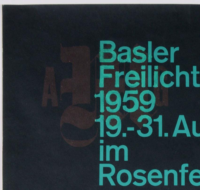 Giselle – Original Vintage Event Poster – Swiss Avantgarde - Print by Armin Hofmann