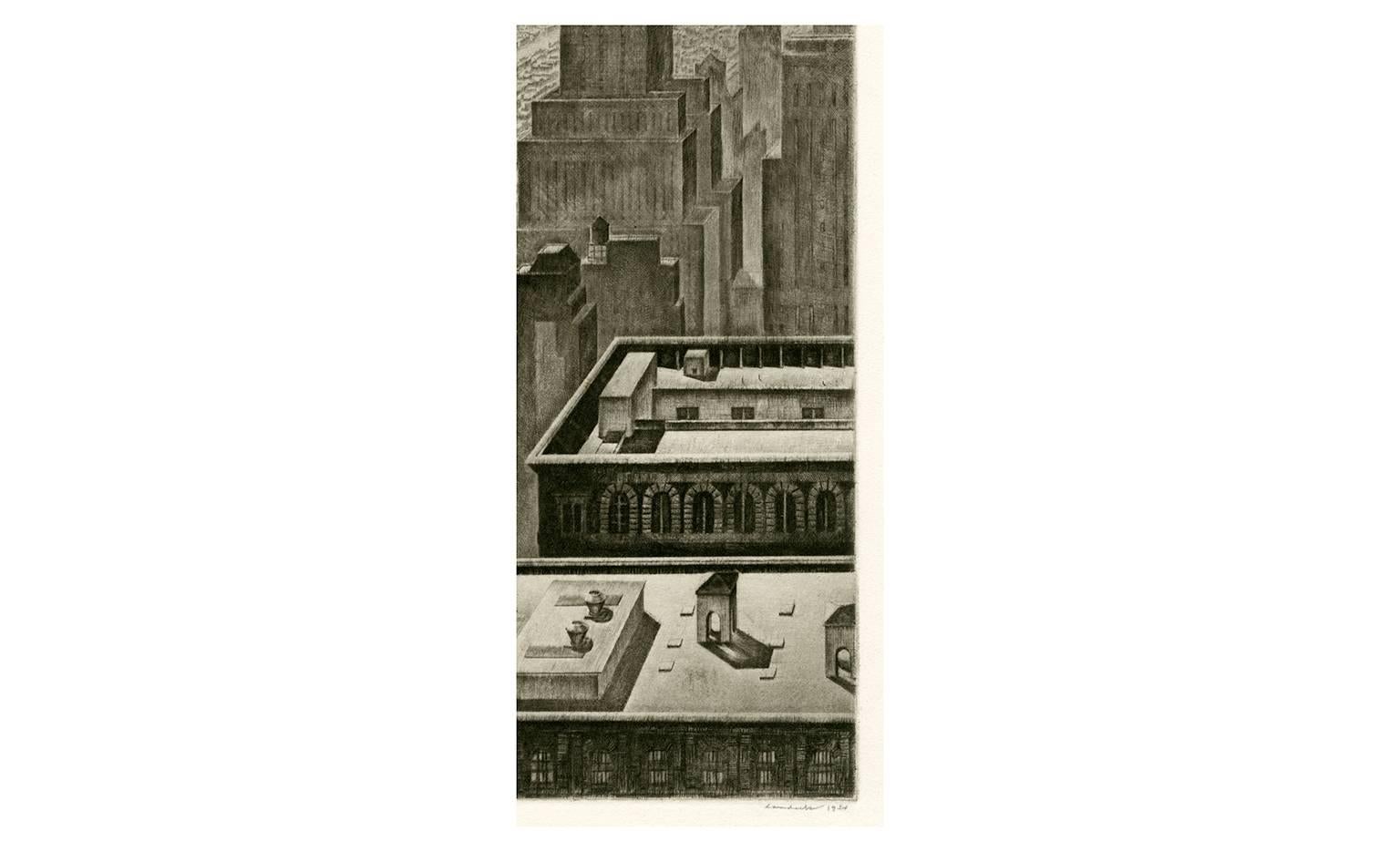 Manhattan Vista - Print by Armin Landeck