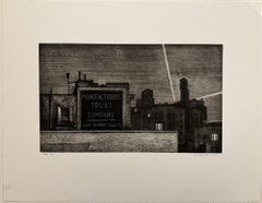 Le Manufacturer's Trust ; Manhattan Nocturne, retravaillé