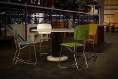 Armin Wirth Aluflex folding chairs Switzerland 1951 4x