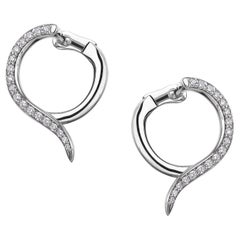 Armis Small Hoop Earrings - 18ct White Gold
Diamond Pave Armis Small Hoop Earrings - 18ct White Gold
Diamond Pave