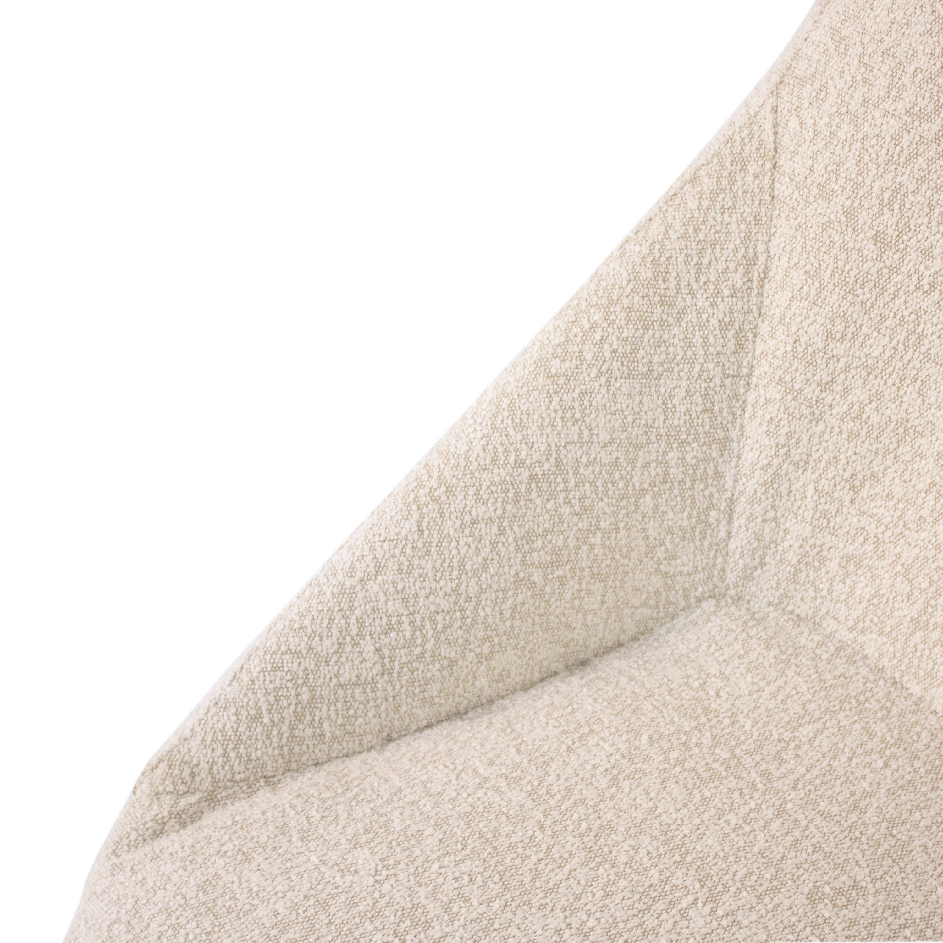 Armless armchair upholstered in chenille. Italy, 1950. In Good Condition For Sale In Madrid, ES