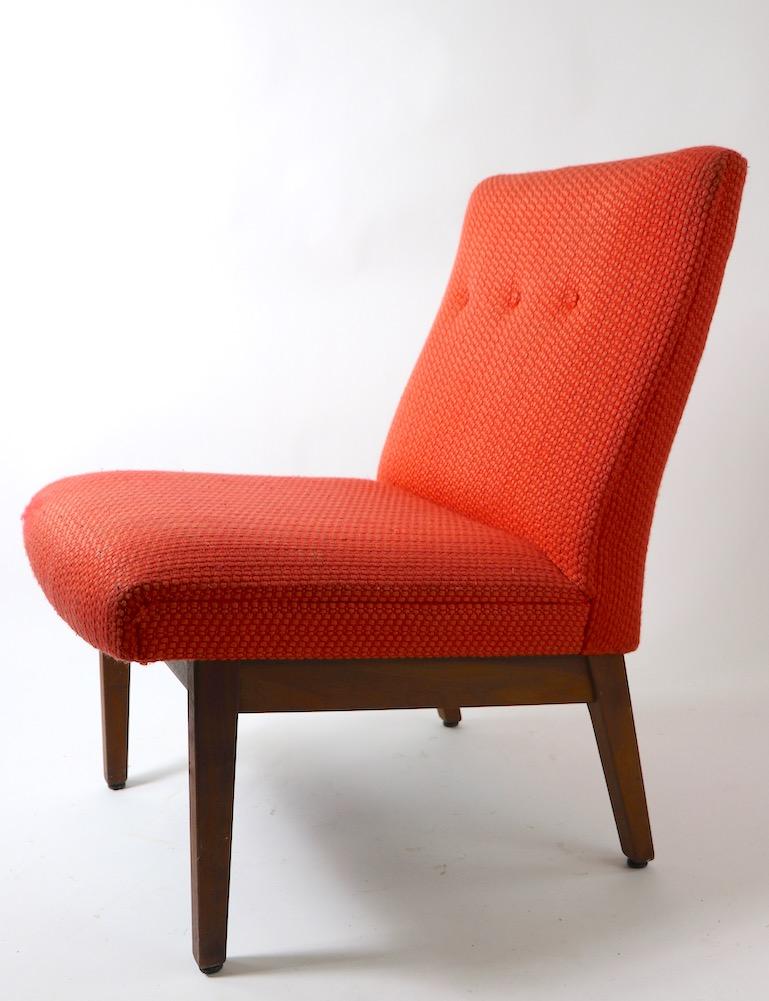 mid century armless chair