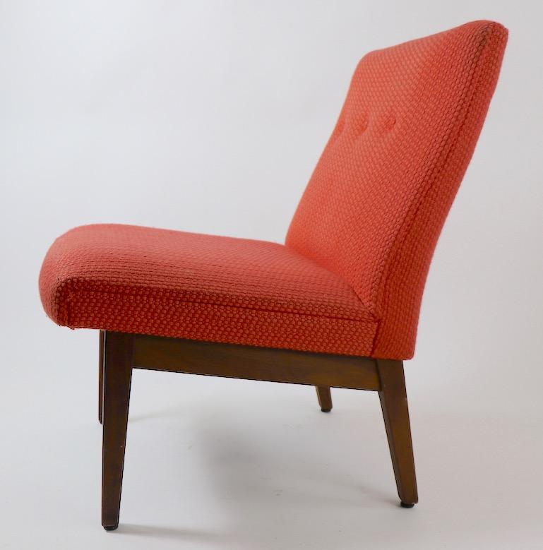 Mid-Century Modern Armless Mid Century  Chair by Gunlocke after Risom