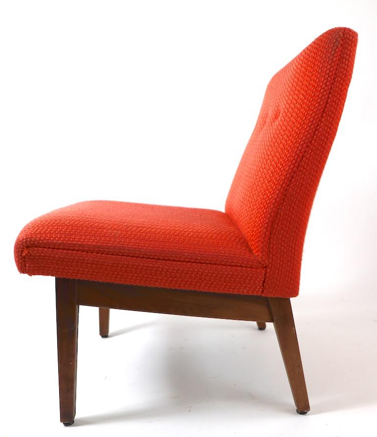 Armless Mid Century  Chair by Gunlocke after Risom In Good Condition In New York, NY