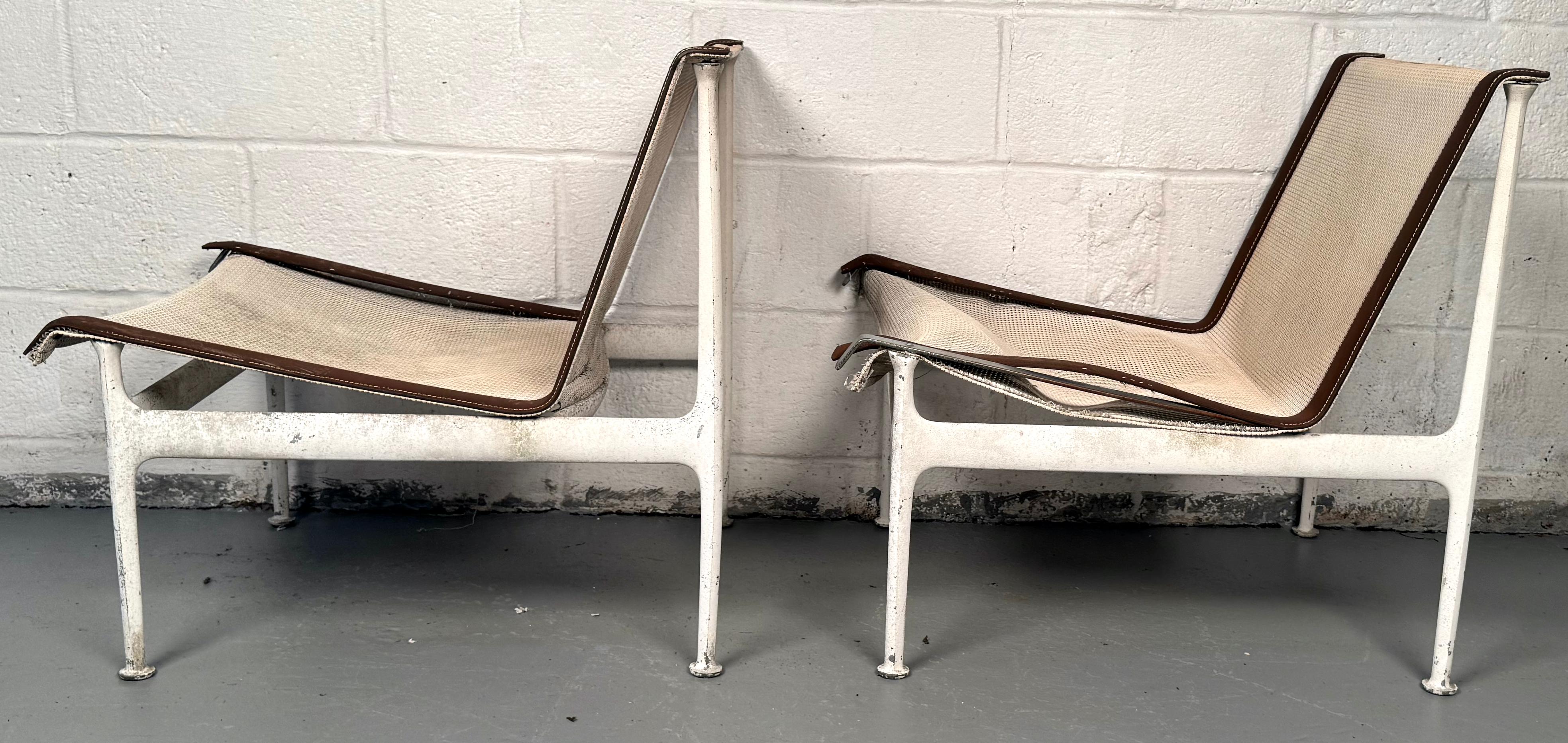 Acciaio Sedie da patio moderne senza braccioli di metà secolo di Richard Schultz per Knoll in vendita