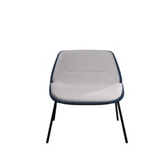 Sillón sin brazos Munch de tela y boucle hecho a mano por Murmurio