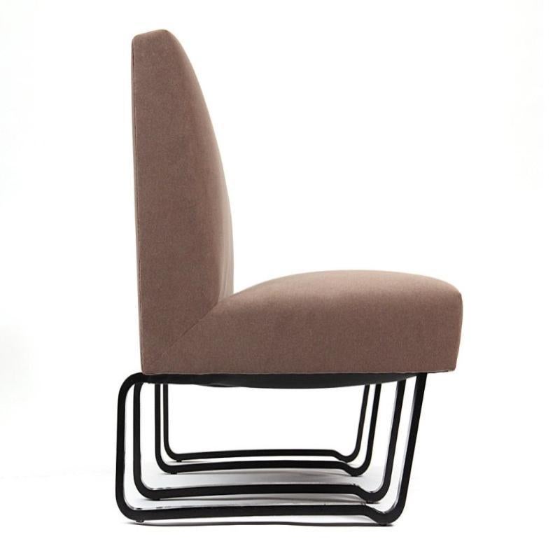 Armless 'Sled' Sofa by Edward Wormley for Dunbar, 1934 In Fair Condition For Sale In Sagaponack, NY
