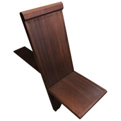 Antique Armless Vilking Lounge Chair, 20th Century