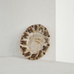 Armogrès Belgian 'Zodiac' Studio Pottery Dish, 1960s