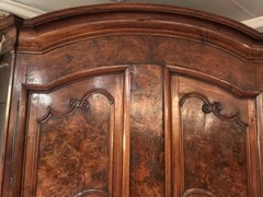 Armoire, 18 th century French burr walnut , large two doors