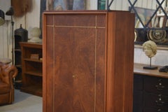 Armoire Art Déco en acajou mobilier d'art signé A. Bicchierini 1940's