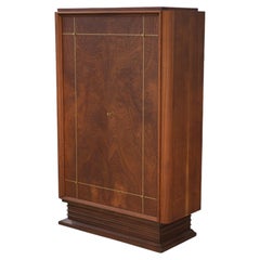 Armoire Art Déco en acajou mobilier d'art signé A. Bicchierini 1940's