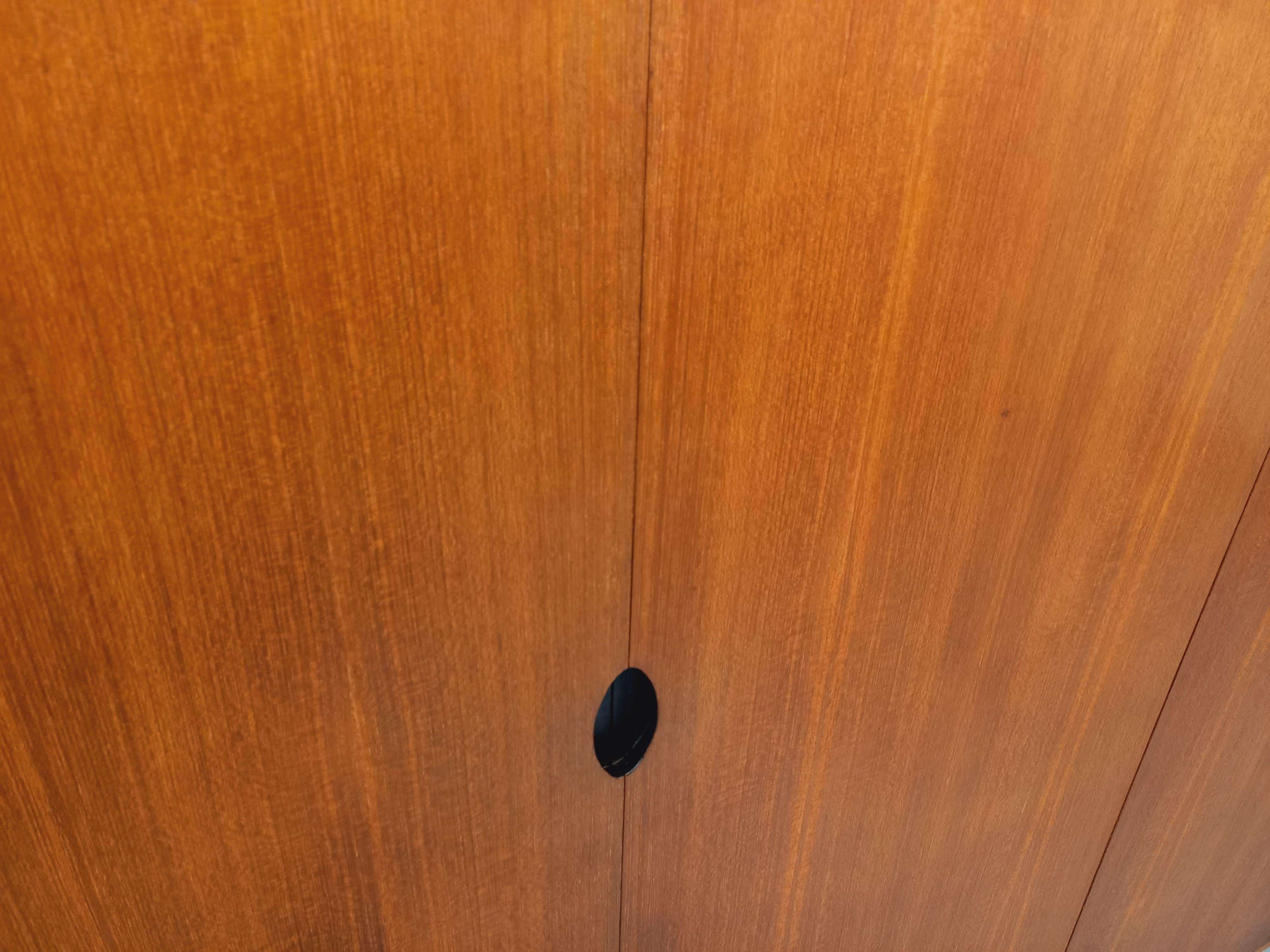Armoire dressing moderniste Joseph-André Motte vintage en teck des années 50 60 8