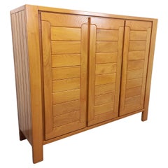 Armoire dressing vintage Maison Regain en orme des années 70 80