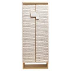 Armoire Gold Threaded Leather