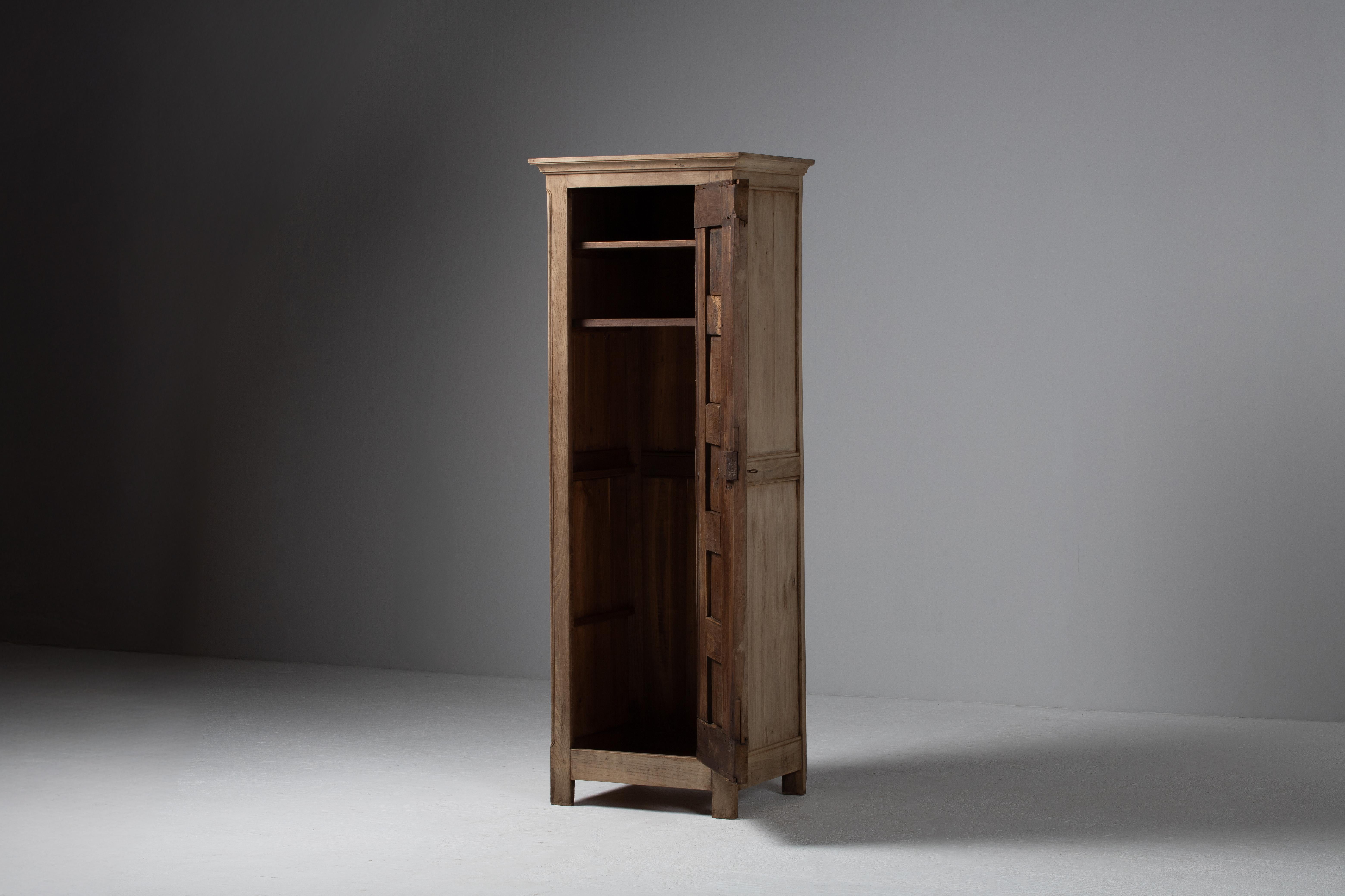 Mid-20th Century Armoire in Aged Oak, France, 1940s For Sale
