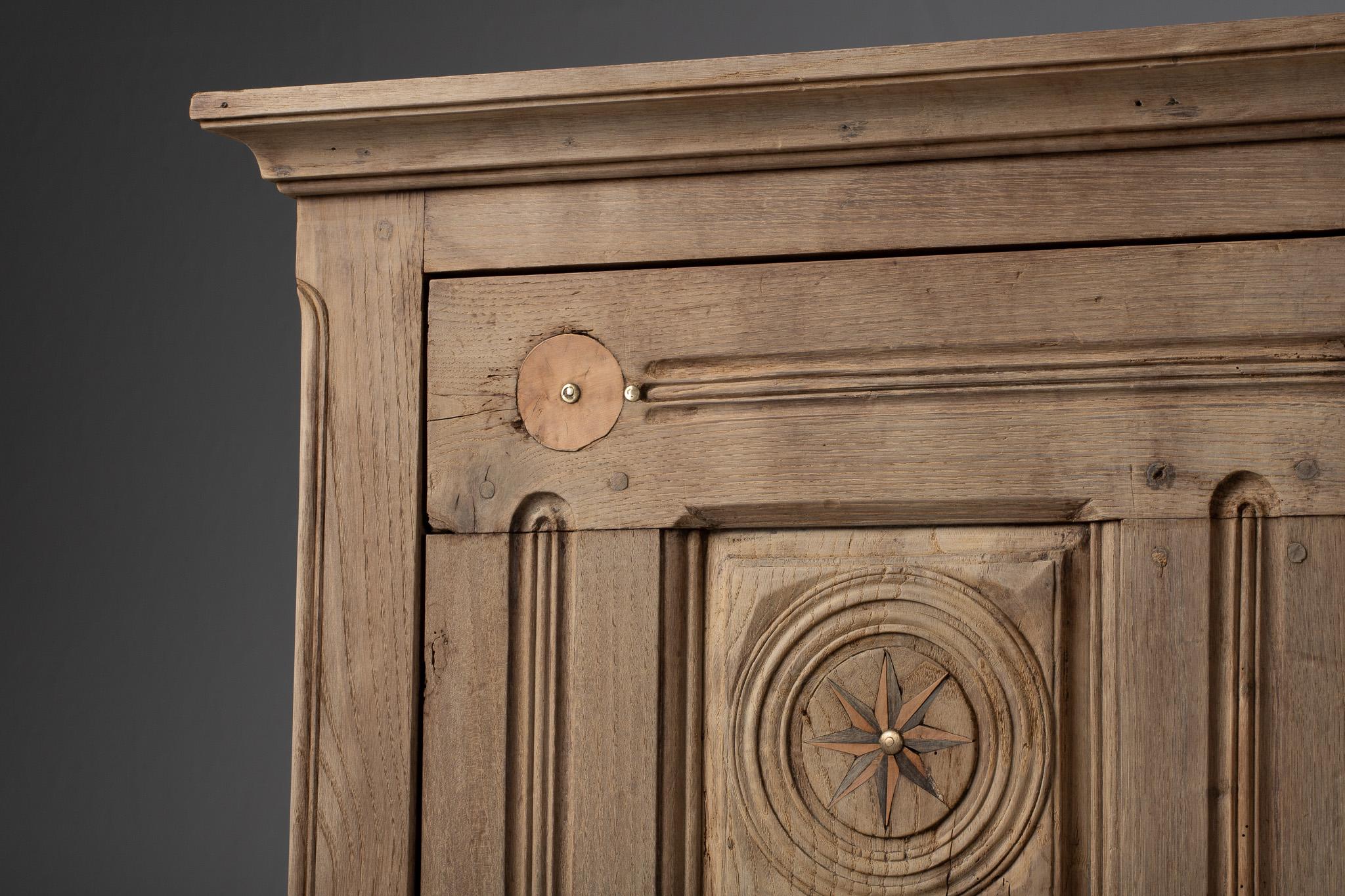 French Armoire in Aged Oak, France, 1940s For Sale