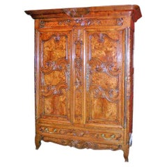Armoire in Exceptional Burl Cherrywood