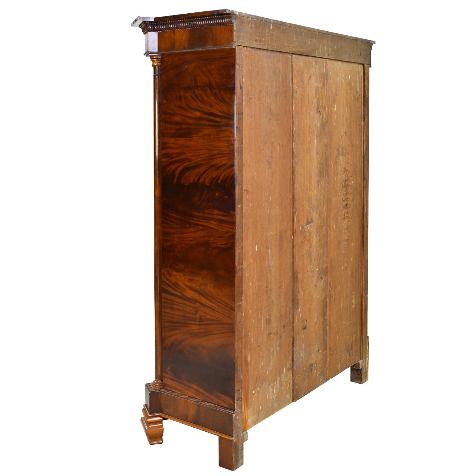 Early 19th Century Armoire in West Indies Mahogany, Northern Europe, circa 1825