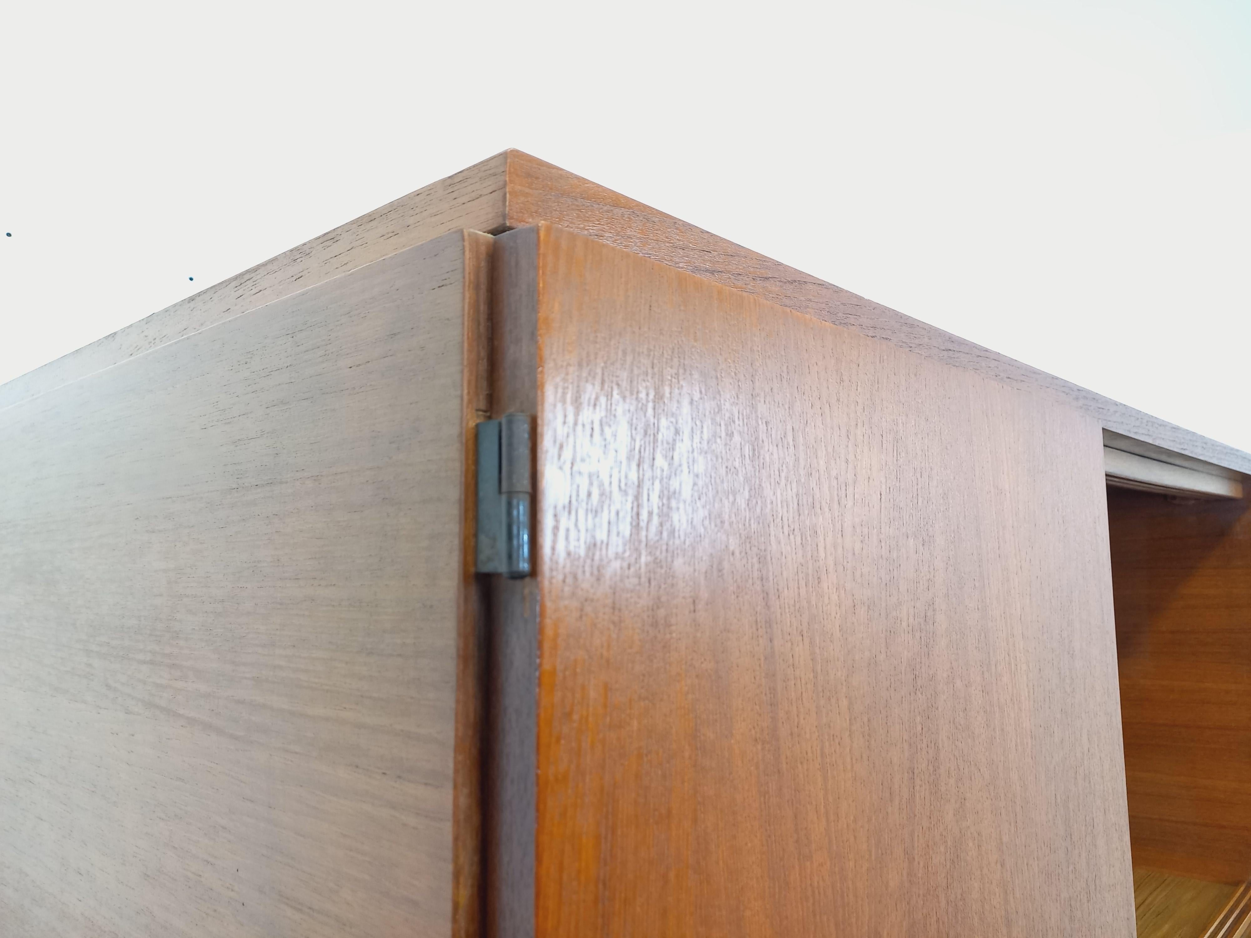 Armoire secrétaire meuble de rangement vintage style scandinave teck années 60 in vendita 8