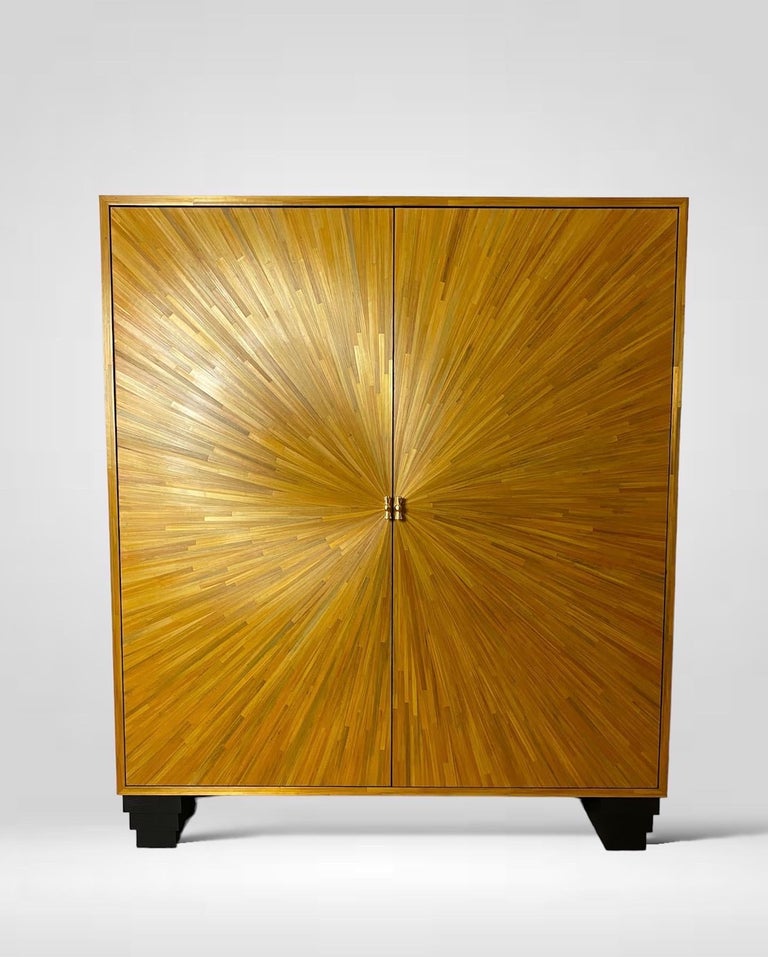 Armoire Soleil Art Déco For Sale at 1stDibs