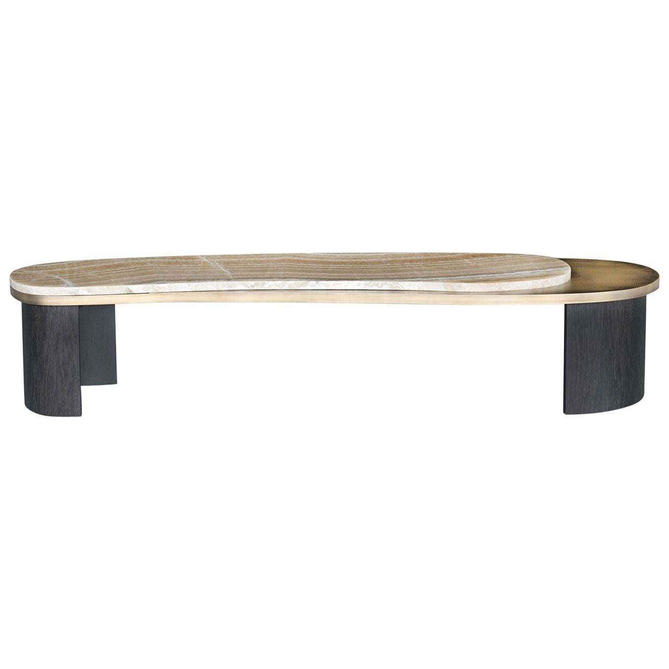 Modern Armona Coffee Tables, Shadow Onyx, Handmade in Portugal by Greenapple For Sale 8