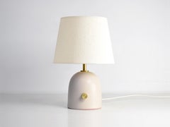 Armona Mini Dimmable - Lampada da tavolo in ceramica fatta a mano Paralume conico bianco sporco