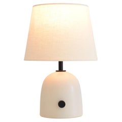Armona Mini Dimmable - Handmade Ceramic Table Lamp Off White Tapered Lampshade