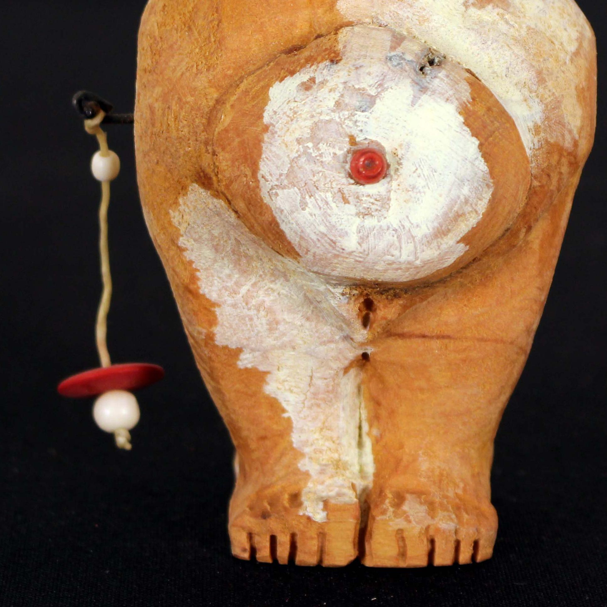 Fertility Fetish Figure - Beige Figurative Sculpture by Armond Lara
