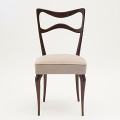 Silla de Comedor Armonia Nogal, acabado Café Oscuro, diseño Silvio Piattelli