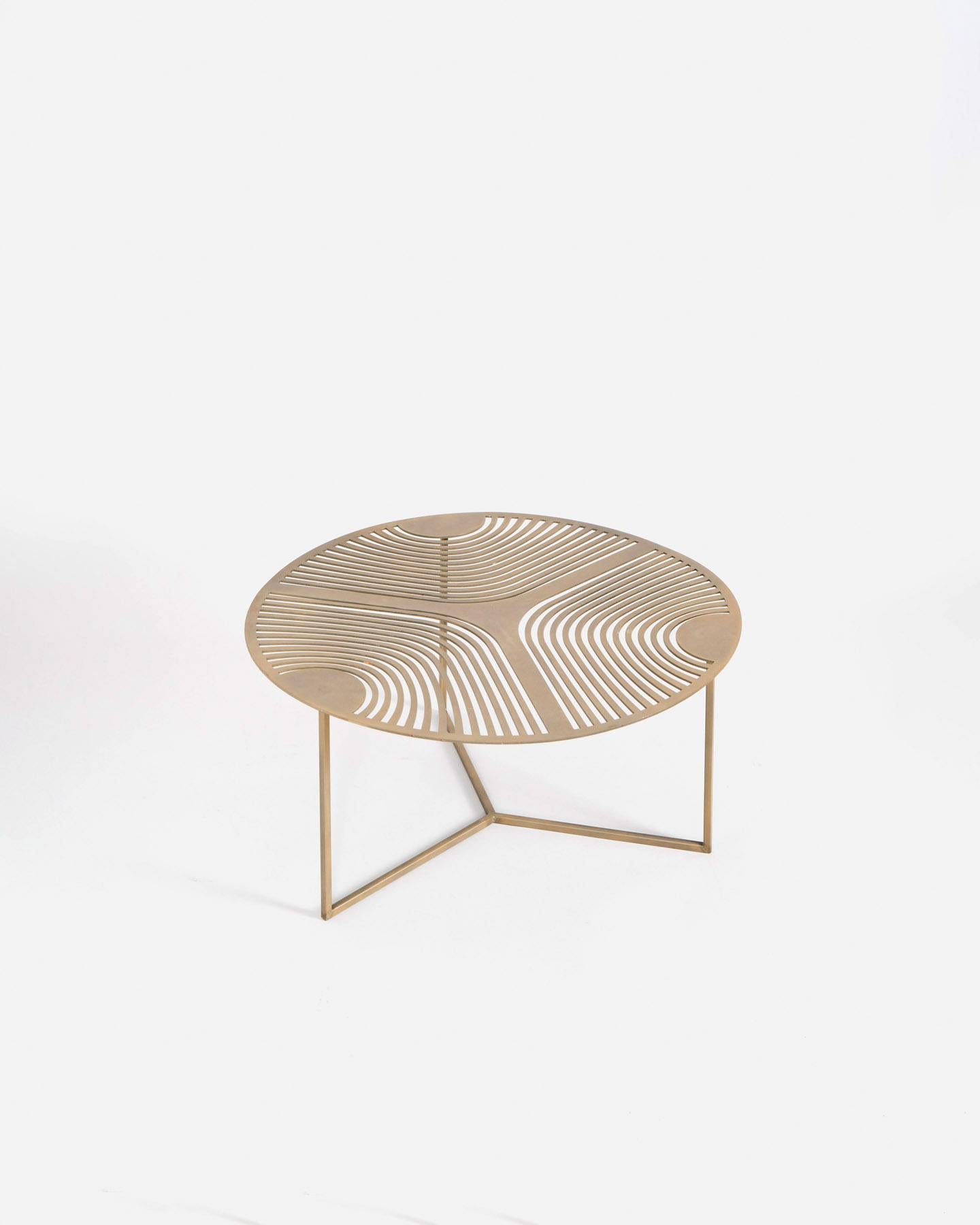Armonic Act 003 Table by GIROTTI ENRICO
Dimensions: W 65 x D 65 x H 31 cm
Materials: Metal.
Weight: 4 Kg.

Enrico Girotti is an industrial designer who has found in the word “maker” his most authentic form of expression. Graduated in Industrial