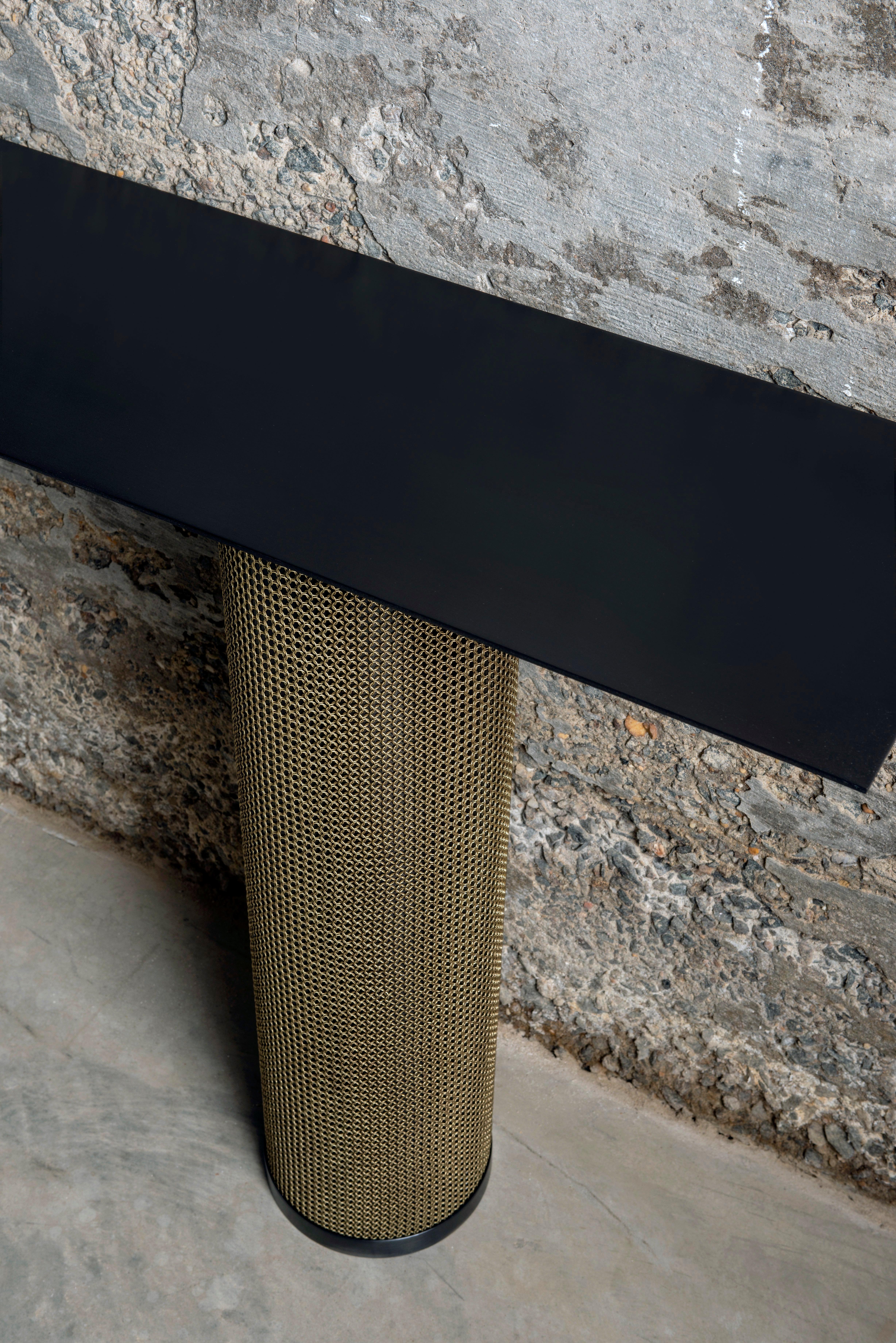 Stainless Steel Armor Console Table by Konekt Furniture