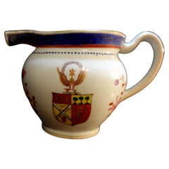 Armorial Chinese Export Porcelain Creamer 1750s