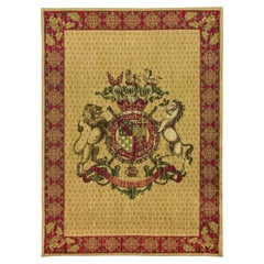 Armorial Coat of Arms Loom Woven Tapestry - 4'5" x 3'1"