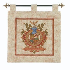 Armorial I Loom Woven Chenille Tapestry With Loops - 2'5" x 2'3"