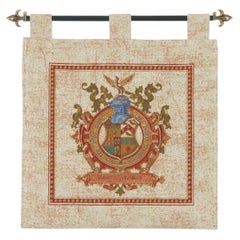 Armorial I Loom Woven Chenille Tapestry With Loops - 2'5" x 2'3"